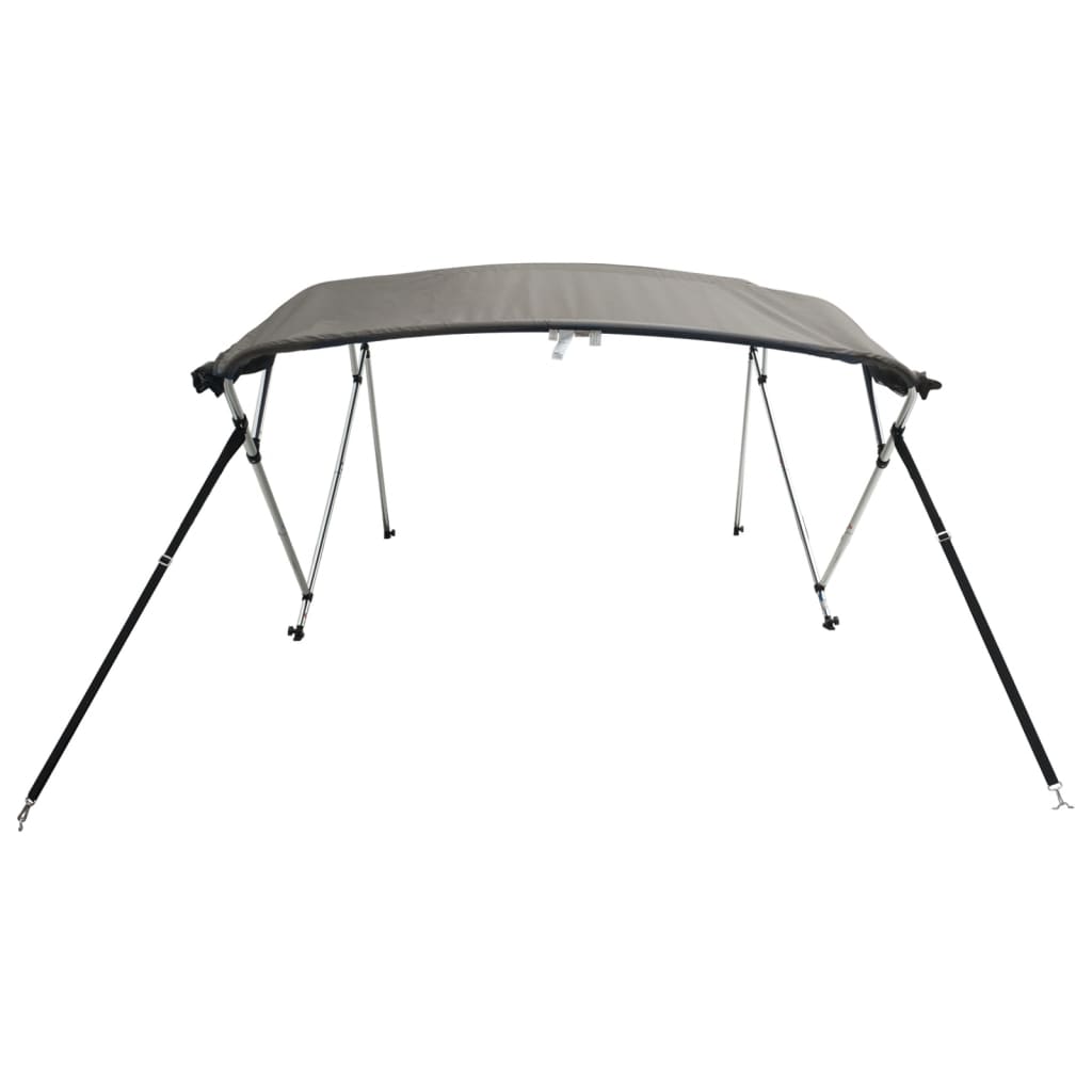 Biminitop 4 Bogen Zijwanden Antracietgrijs 243 x (170-182) x 137 cm