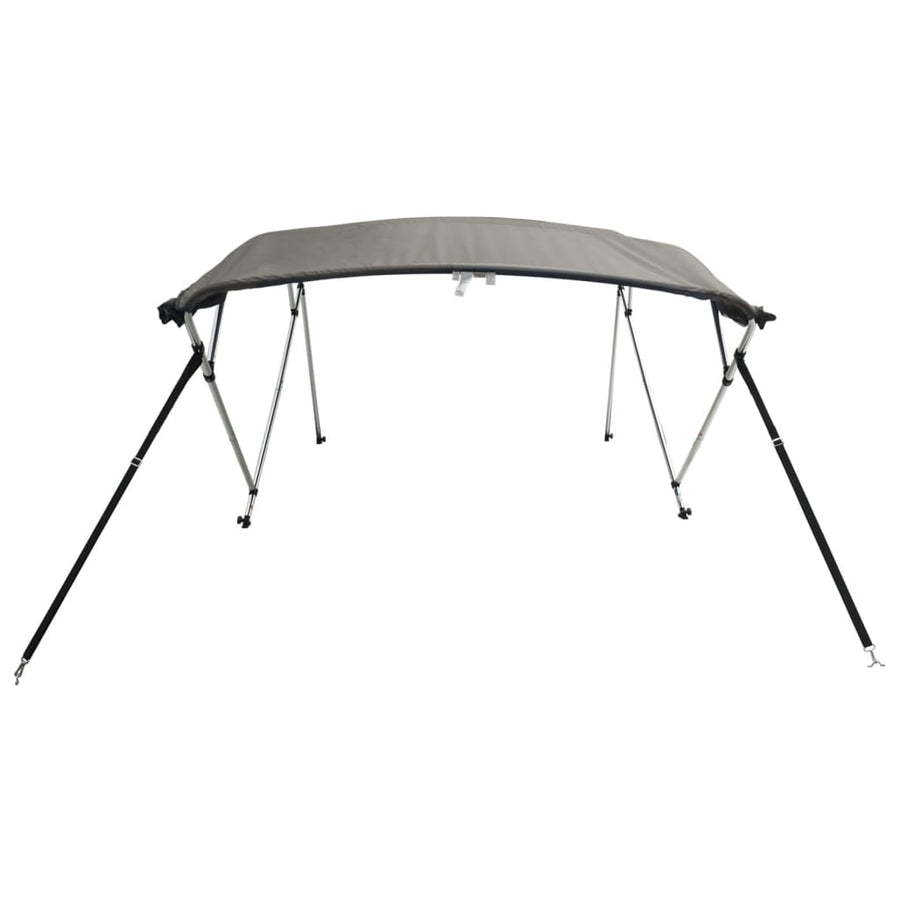 Biminitop 4 Bogen Zijwanden Antracietgrijs 243 x (170-182) x 137 cm