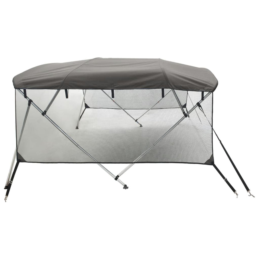 Biminitop 4 Bogen Zijwanden Antracietgrijs 243 x (170-182) x 137 cm