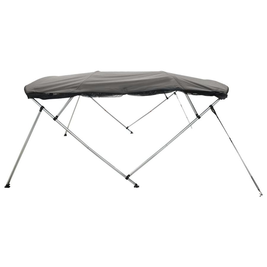 Biminitop 4 Bogen Zijwanden Antracietgrijs 243 x (170-182) x 137 cm