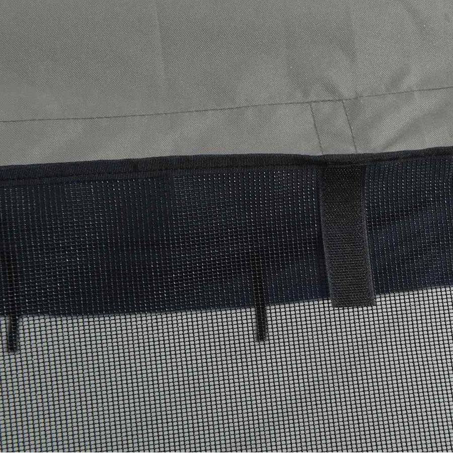 Biminitop 4 Bogen Zijwanden Antracietgrijs 243 x (170-182) x 137 cm