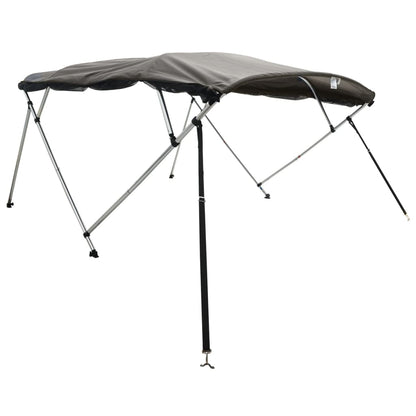 Biminitop 4 Bogen Met Mesh Zijwanden 243X(185-198)X137 Cm Antracietgrijs