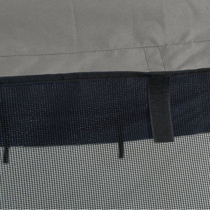 Biminitop 4 Bogen Zijwanden Antracietgrijs 243 x (200-213) x 137 cm