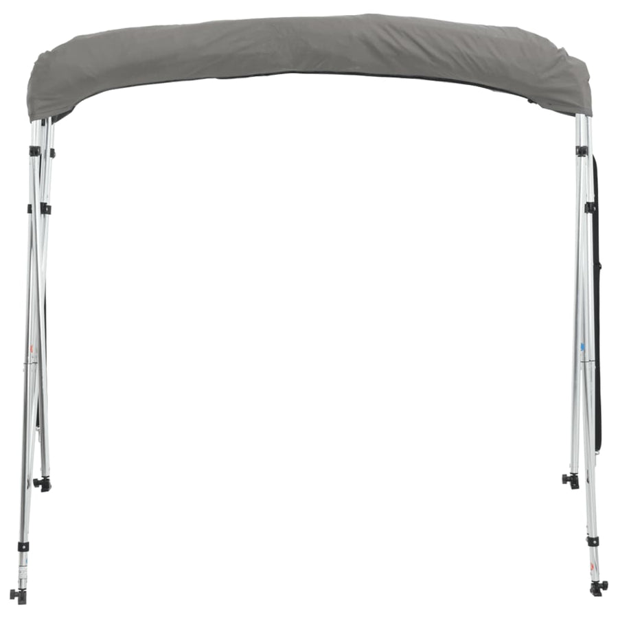 Biminitop 4 Bogen Met Mesh Zijwanden 243X(230-244)X137 Cm Antracietgrijs
