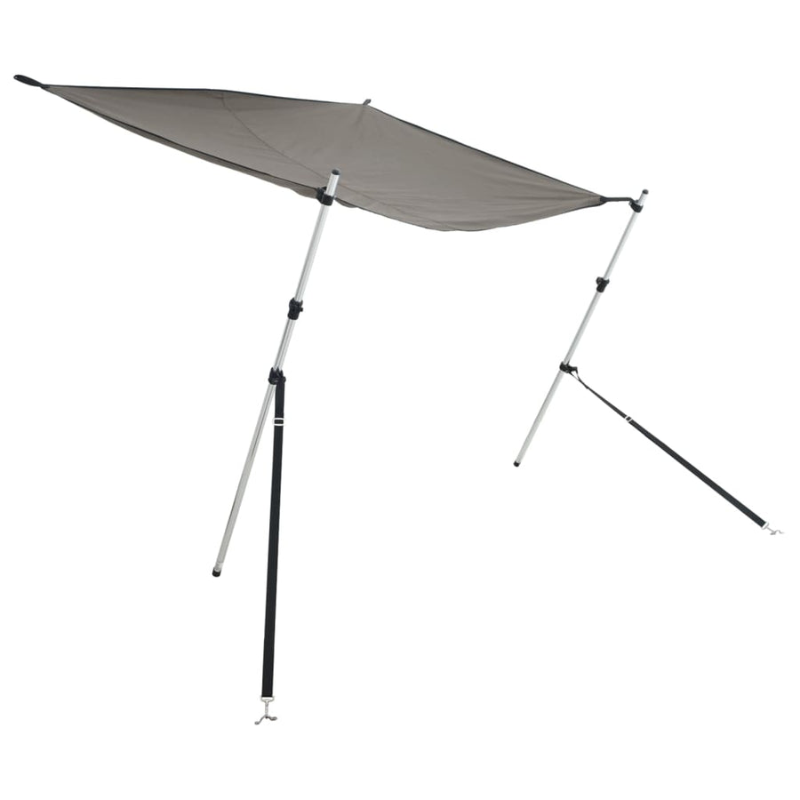 Schaduwdoek T-top 170x170x(113-182,5) cm antracietgrijs