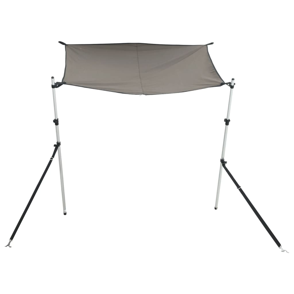 Schaduwdoek T-top 170x170x(113-182,5) cm antracietgrijs