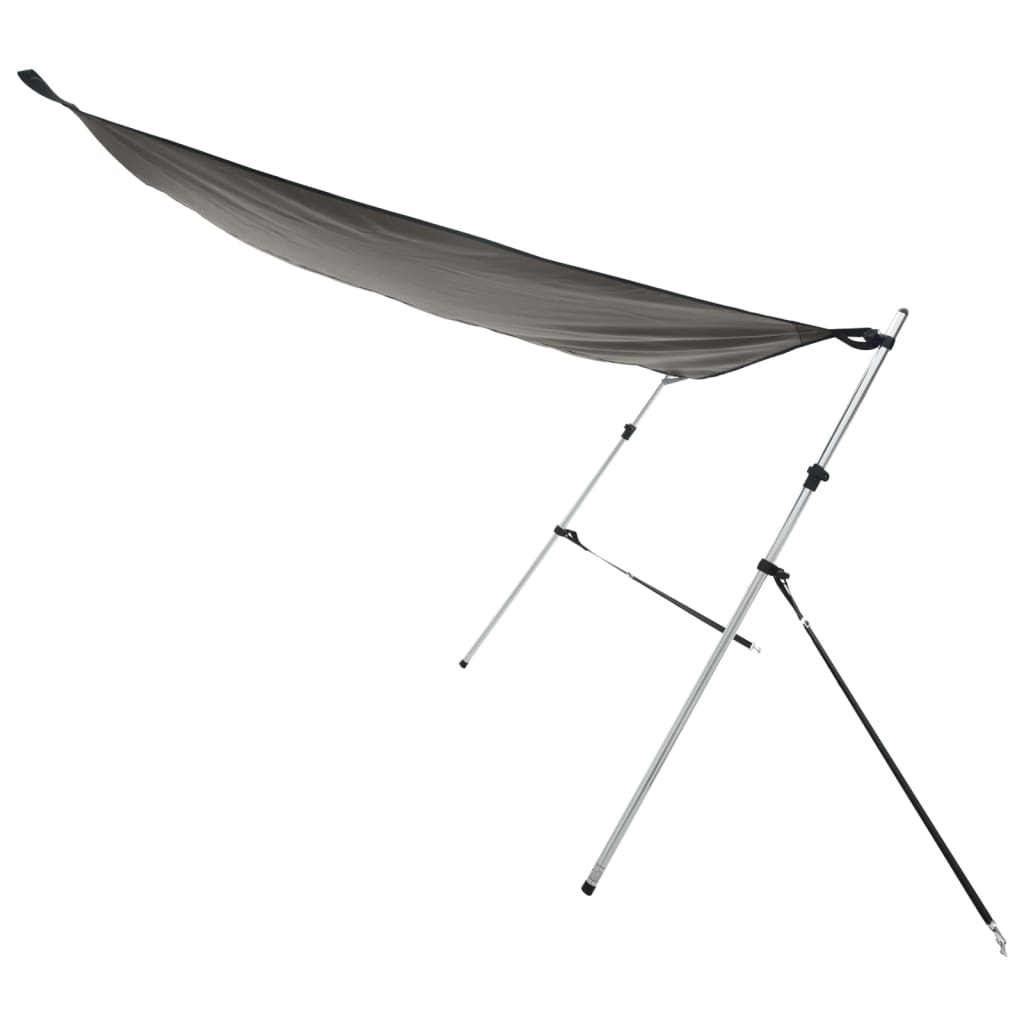 Schaduwdoek T-top 170x170x(113-182,5) cm antracietgrijs