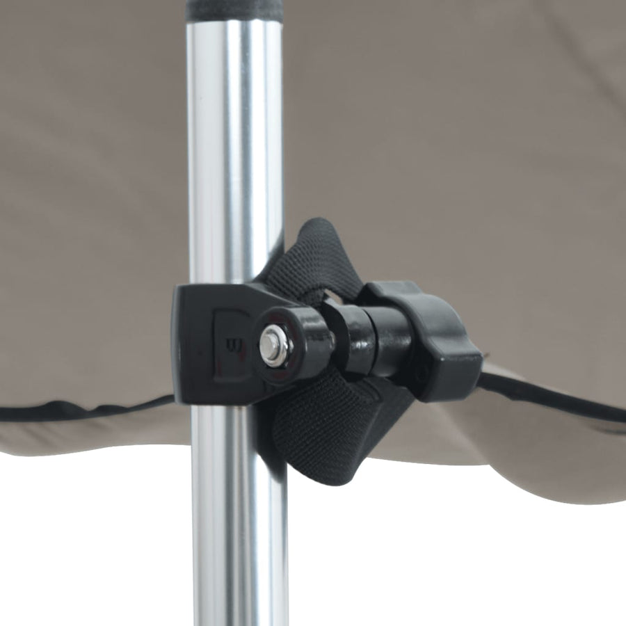 Schaduwdoek T-top 170x170x(113-182,5) cm antracietgrijs