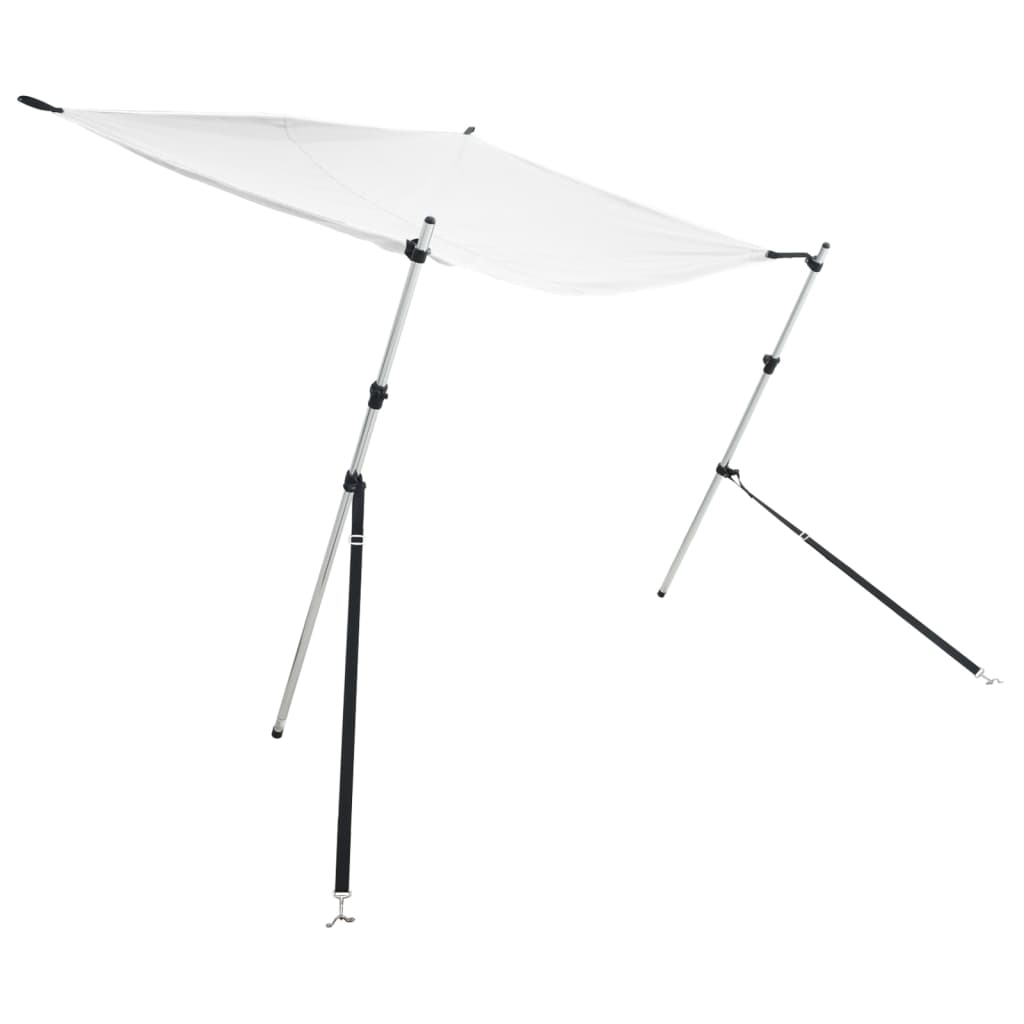 Schaduwdoek T-top 174x205x(115-194) cm wit