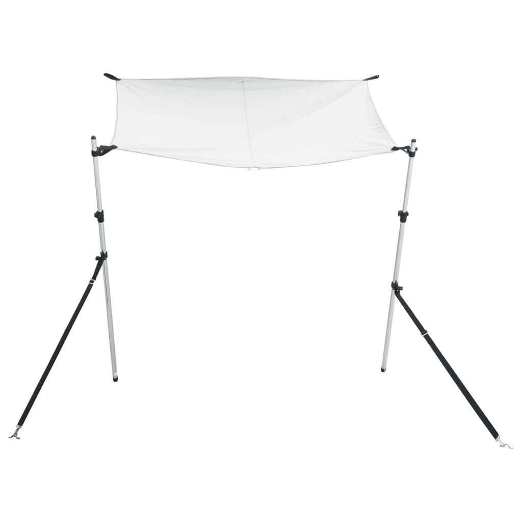 Schaduwdoek T-top 174x205x(115-194) cm wit