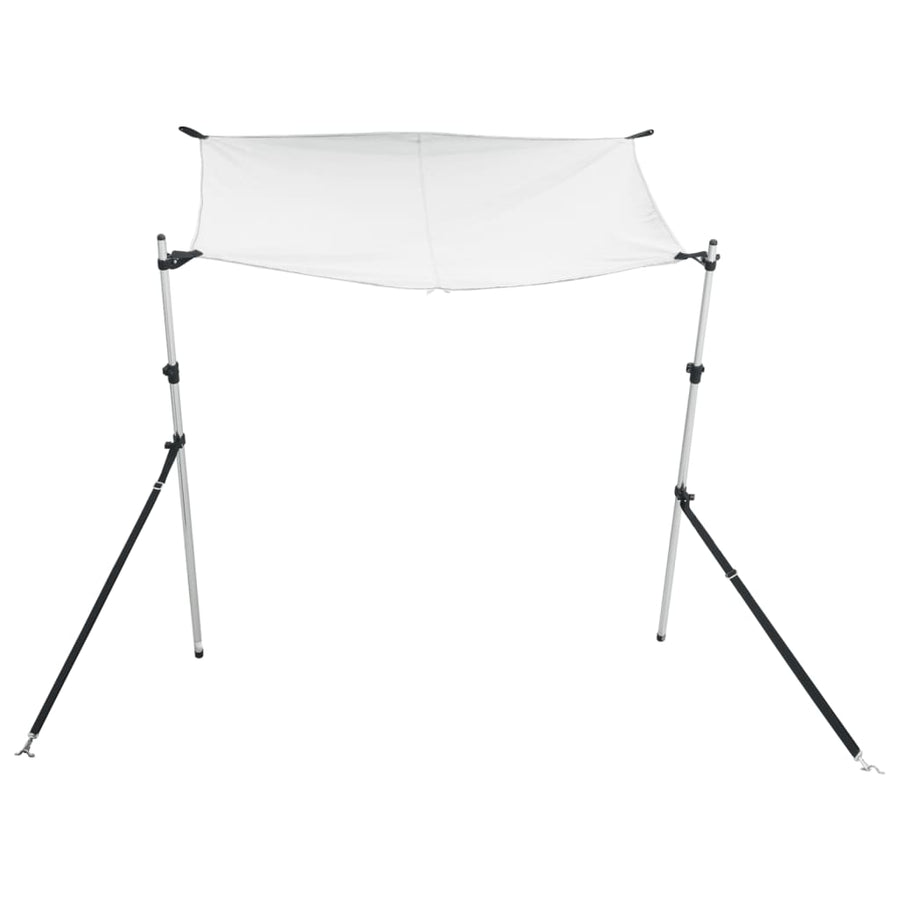 Schaduwdoek T-top 174x205x(115-194) cm wit