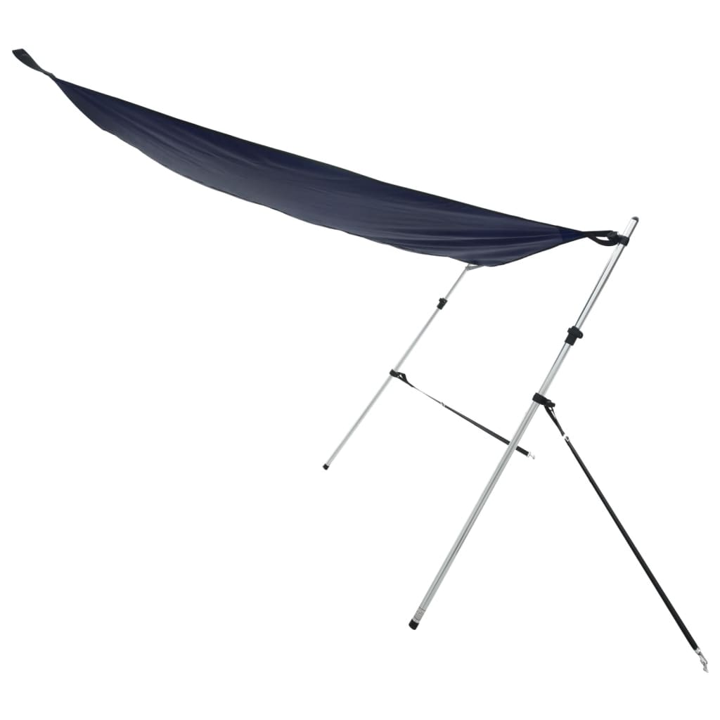 Schaduwdoek T-top 174x205x(115-194) cm marineblauw