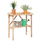 Plantentafel 78x38x82,5 cm massief vurenhout