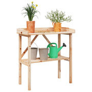 Plantentafel 78x38x82,5 cm massief vurenhout