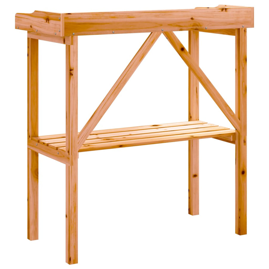 Plantentafel Met Schap 78X38X82,5 Cm Vurenhout Bruin