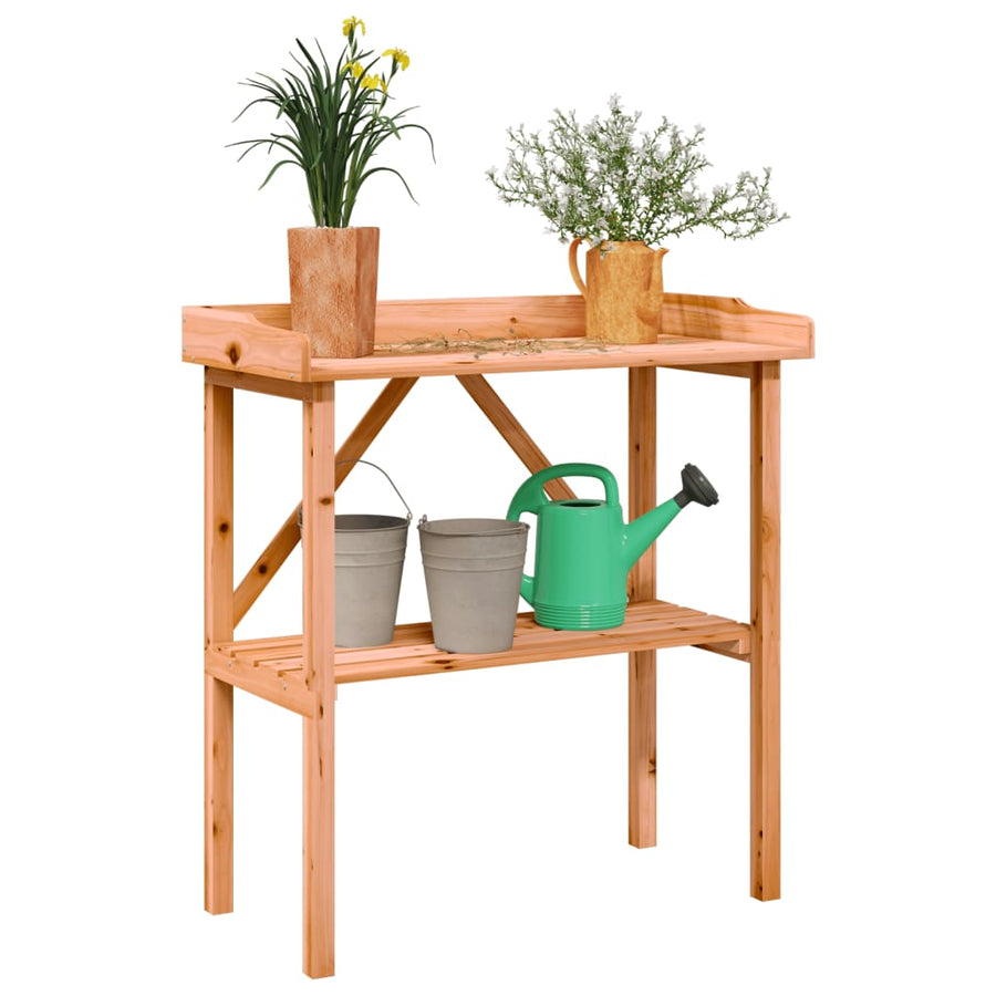 Plantentafel Met Schap 78X38X82,5 Cm Vurenhout Bruin