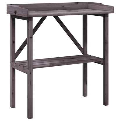 Plantentafel Met Schap 78X38X82,5 Cm Vurenhout Grijs