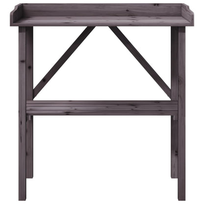 Plantentafel Met Schap 78X38X82,5 Cm Vurenhout Grijs