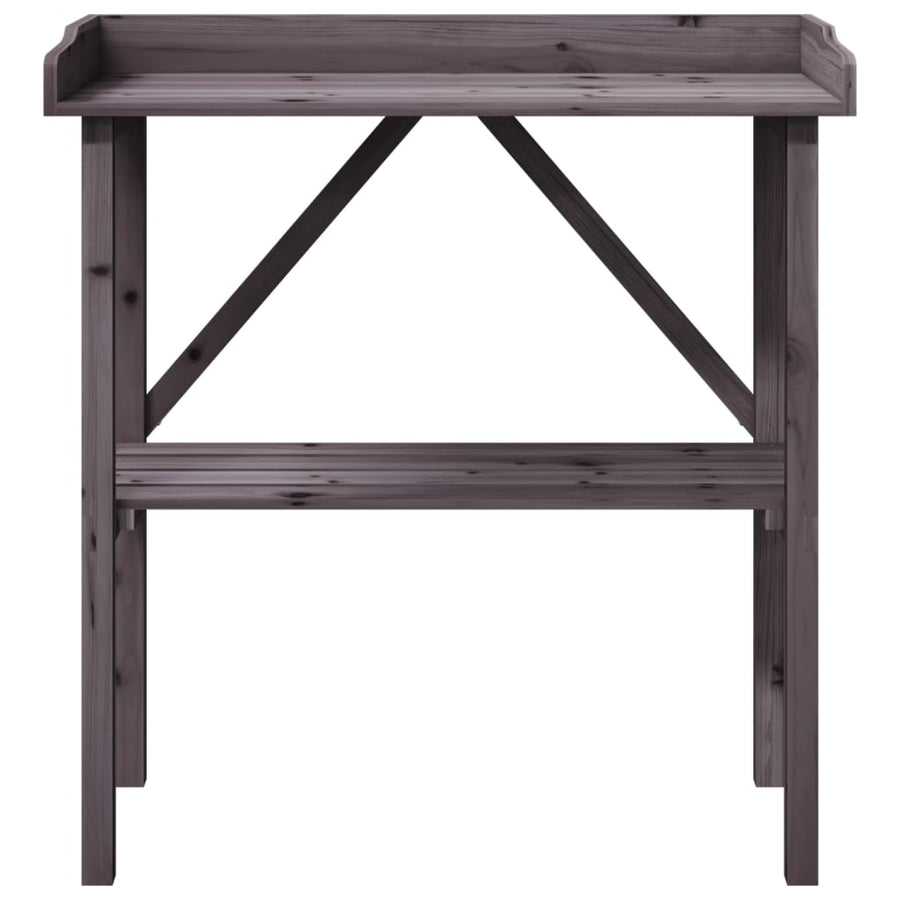 Plantentafel Met Schap 78X38X82,5 Cm Vurenhout Grijs