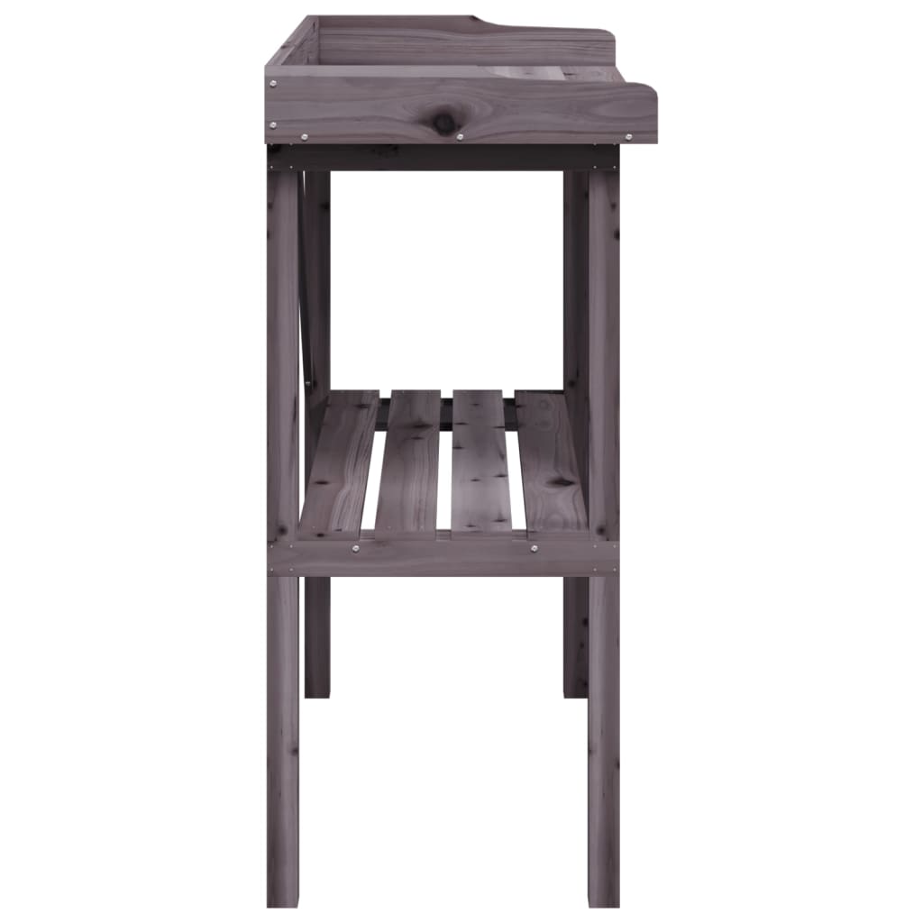 Plantentafel Met Schap 78X38X82,5 Cm Vurenhout Grijs