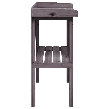 Plantentafel Met Schap 78X38X82,5 Cm Vurenhout Grijs
