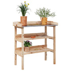 Plantentafel 78x38x82,5 cm massief vurenhout