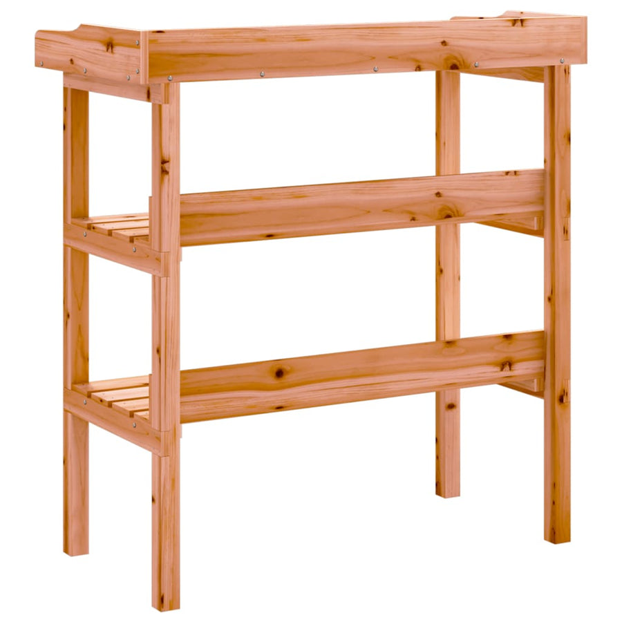 Plantentafel Met Schappen 78X38X82,5 Cm Vurenhout Bruin