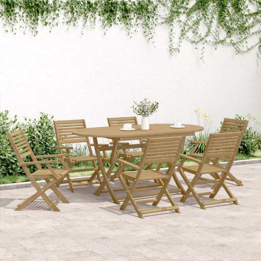 Tuinstoelen 8 st inklapbaar 54,5x61,5x86,5 cm acaciahout