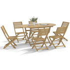 Folding Garden Chairs 6 pcs 48.5x61.5x87 cm Solid Acacia Wood