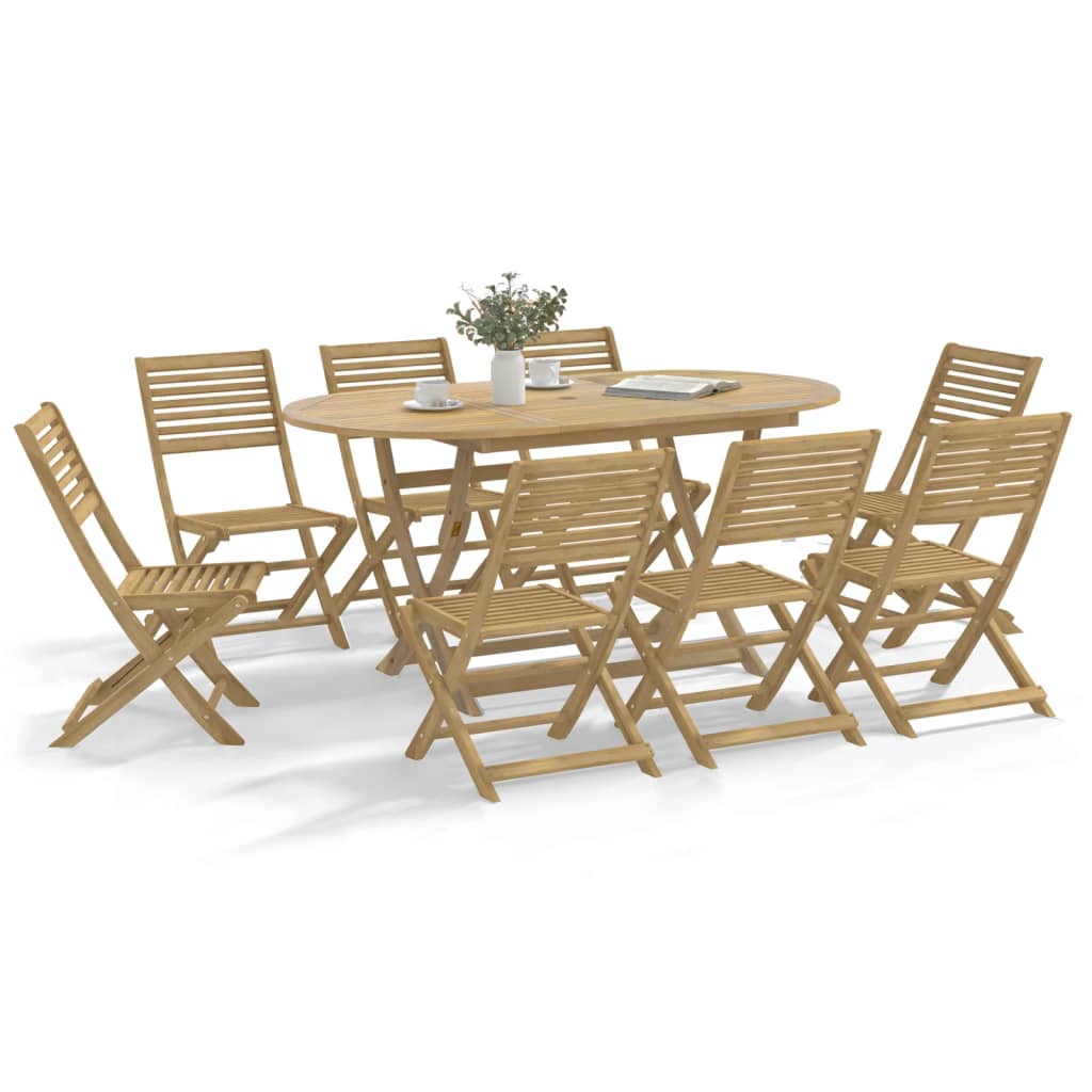 Tuinstoelen 8 st inklapbaar 48,5x61,5x87 cm massief acaciahout