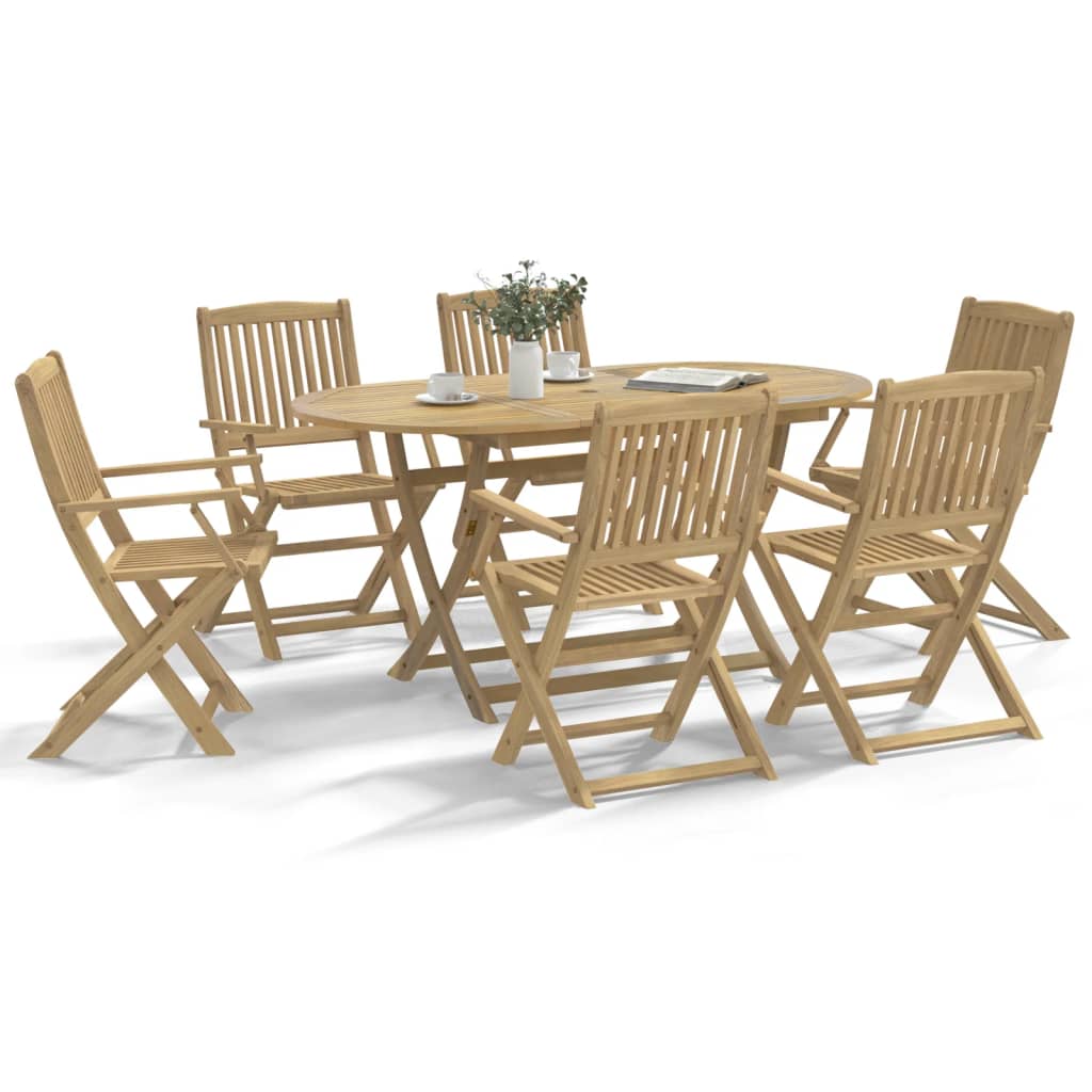 Tuinstoelen 6 st inklapbaar 54,5x58x90 cm massief acaciahout