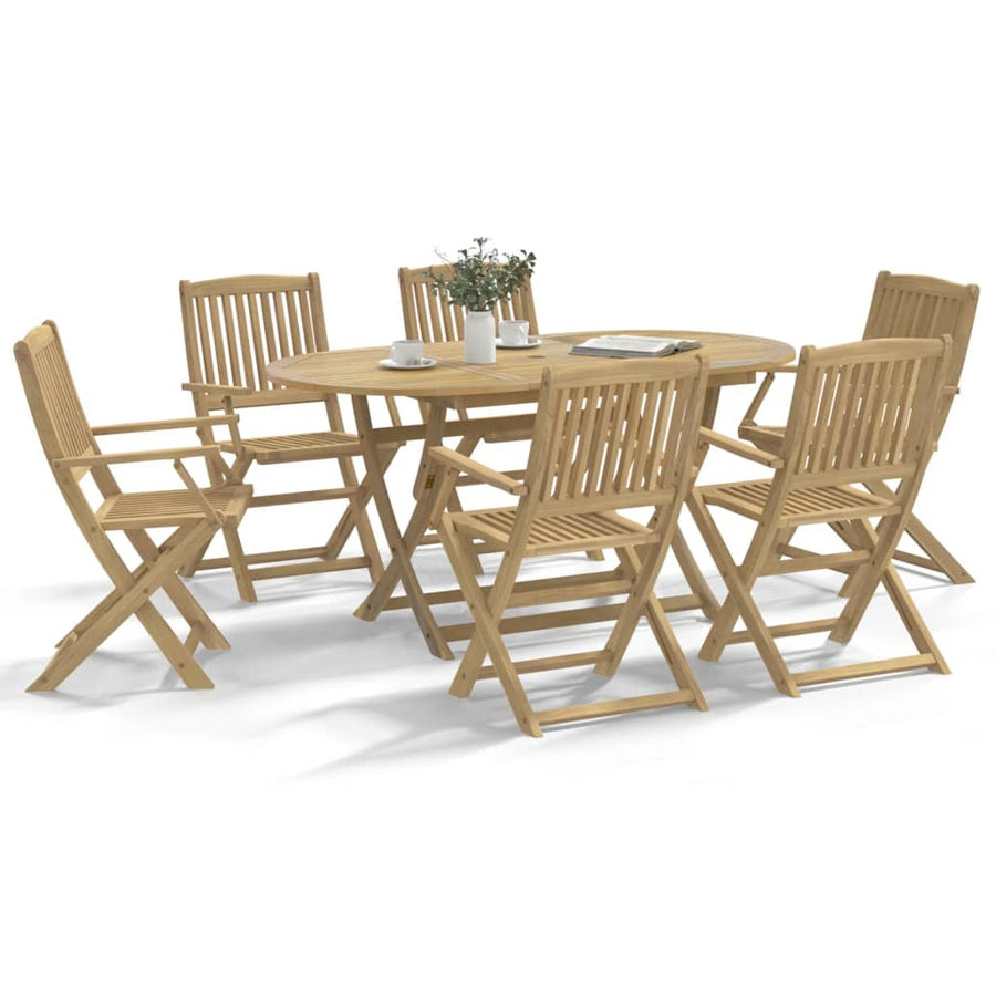 Tuinstoelen 6 st inklapbaar 54,5x58x90 cm massief acaciahout