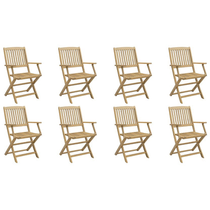 Tuinstoelen 8 st inklapbaar 54,5x58x90 cm massief acaciahout