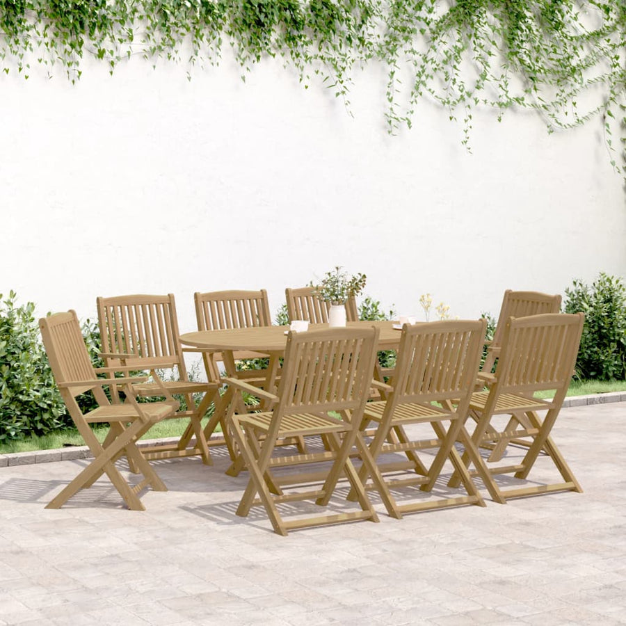 Tuinstoelen 8 st inklapbaar 54,5x58x90 cm massief acaciahout
