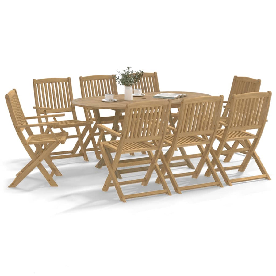 Tuinstoelen 8 st inklapbaar 54,5x58x90 cm massief acaciahout