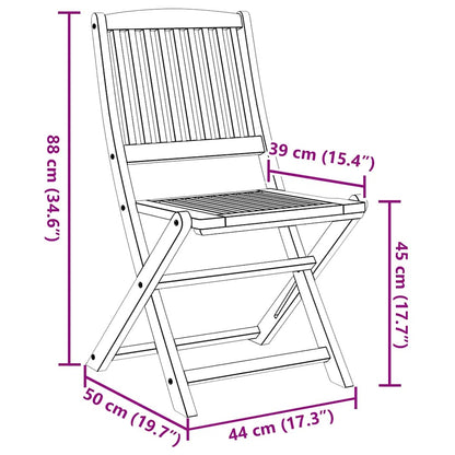 Tuinstoelen Inklapbaar 48,5X57X90 Cm Massief Acaciahout 8