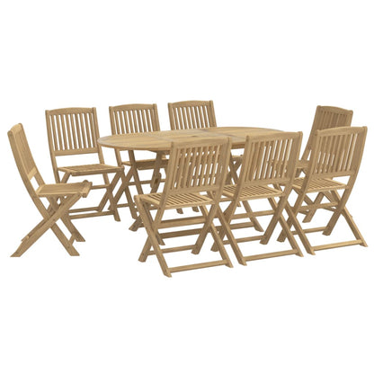 9-delige Tuinset massief acaciahout