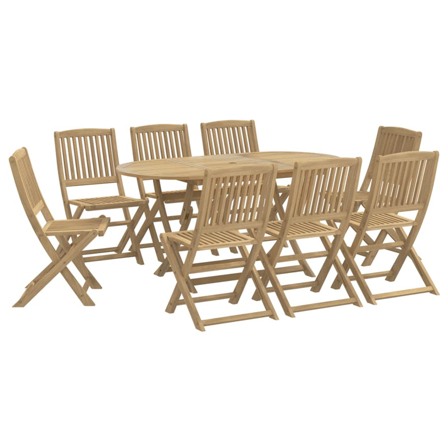 9-delige Tuinset massief acaciahout