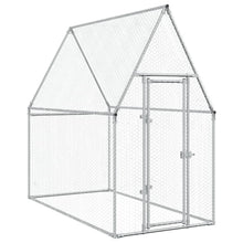 Kippenhok 200X100X190 Cm Gegalvaniseerd Staal Zilverkleurig