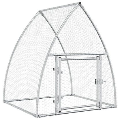 Kippenhok 100X105X120 Cm Gegalvaniseerd Staal Zilverkleurig