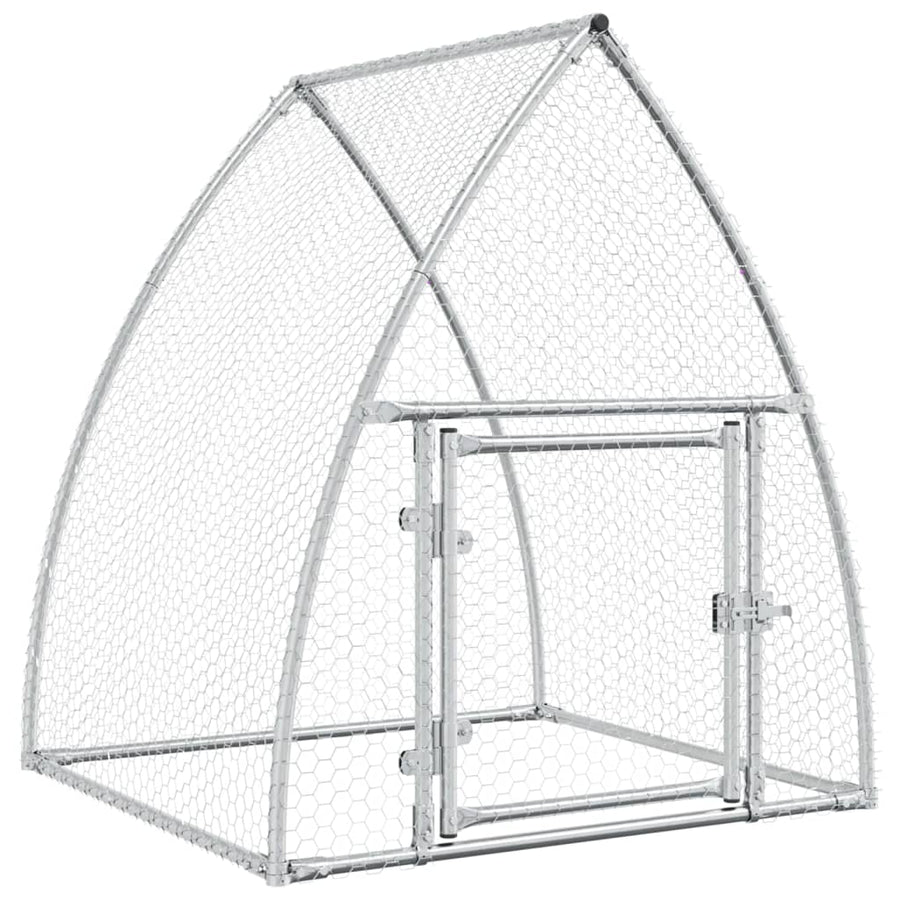 Kippenhok 100X105X120 Cm Gegalvaniseerd Staal Zilverkleurig