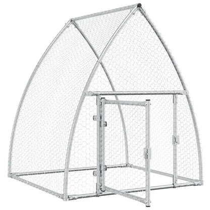 Kippenhok 100X105X120 Cm Gegalvaniseerd Staal Zilverkleurig