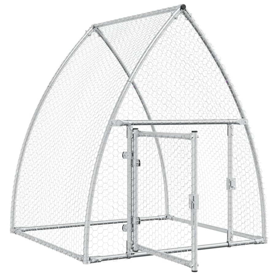 Kippenhok 100X105X120 Cm Gegalvaniseerd Staal Zilverkleurig