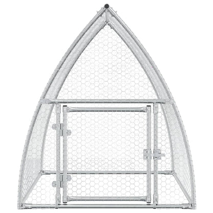 Kippenhok 100X105X120 Cm Gegalvaniseerd Staal Zilverkleurig