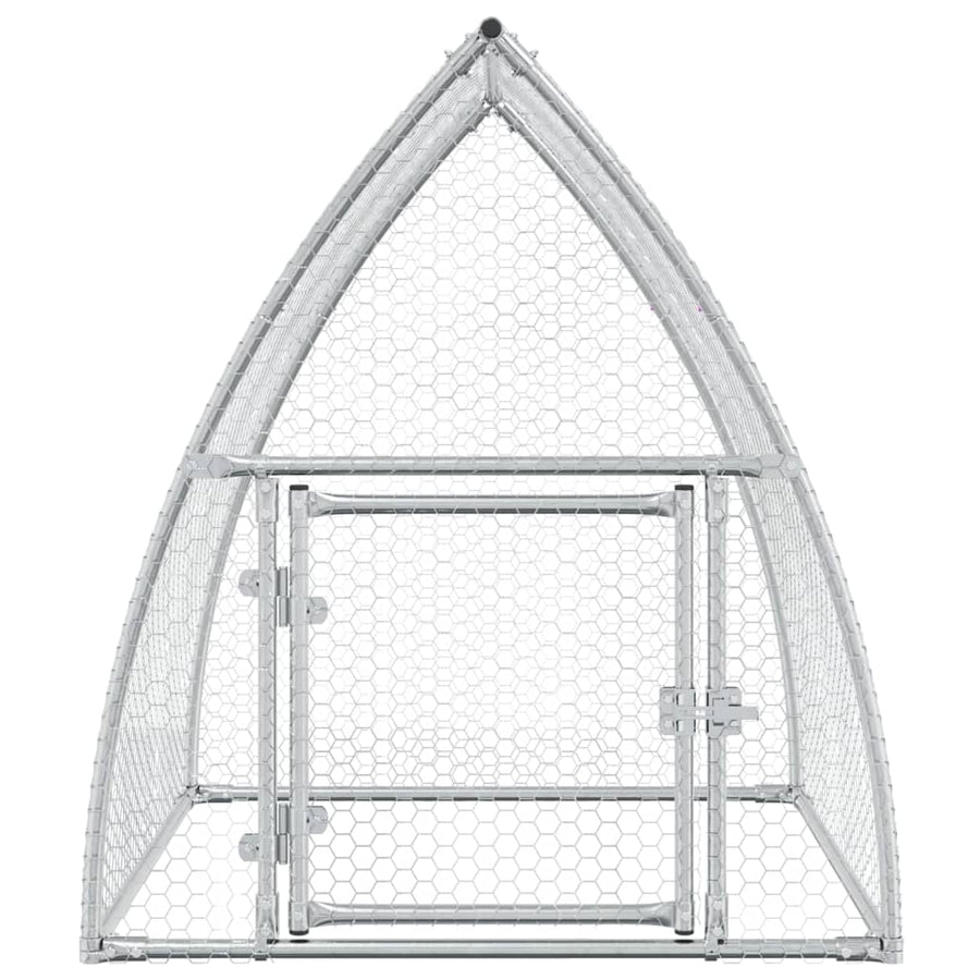 Kippenhok 100X105X120 Cm Gegalvaniseerd Staal Zilverkleurig