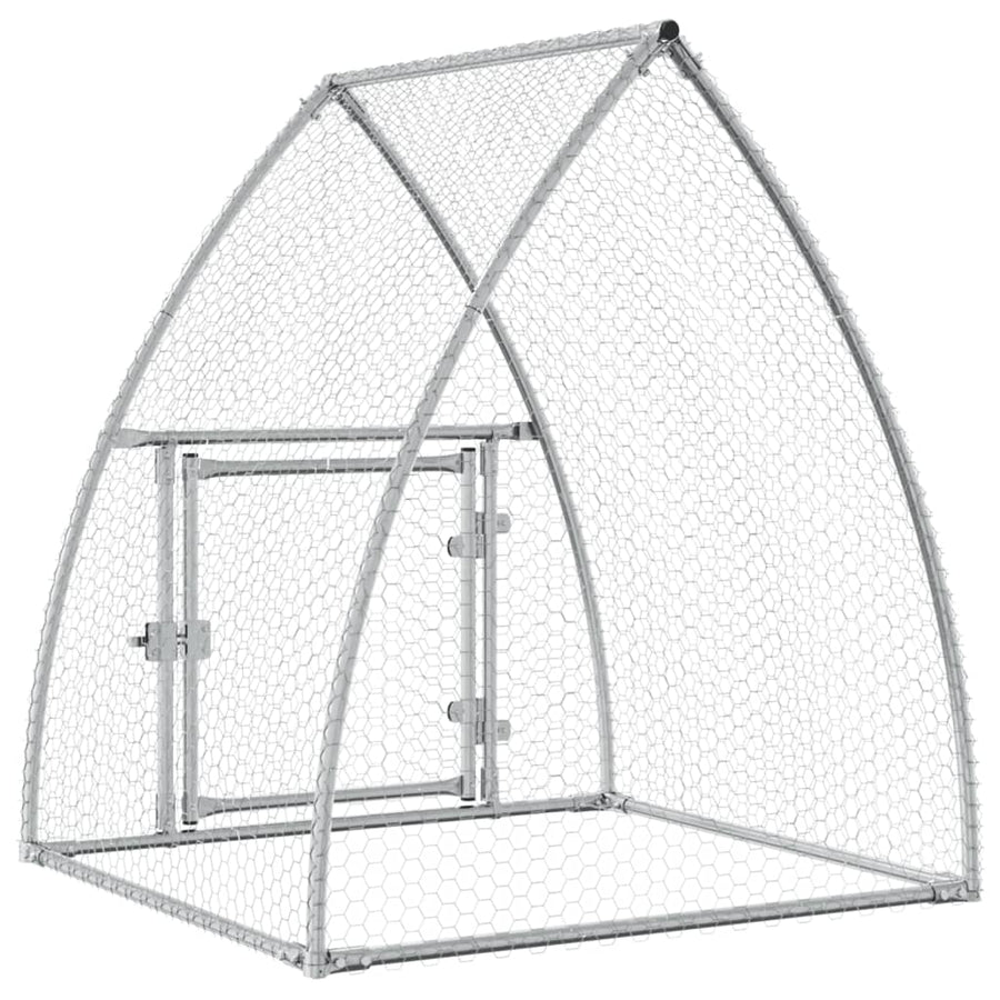 Kippenhok 100X105X120 Cm Gegalvaniseerd Staal Zilverkleurig