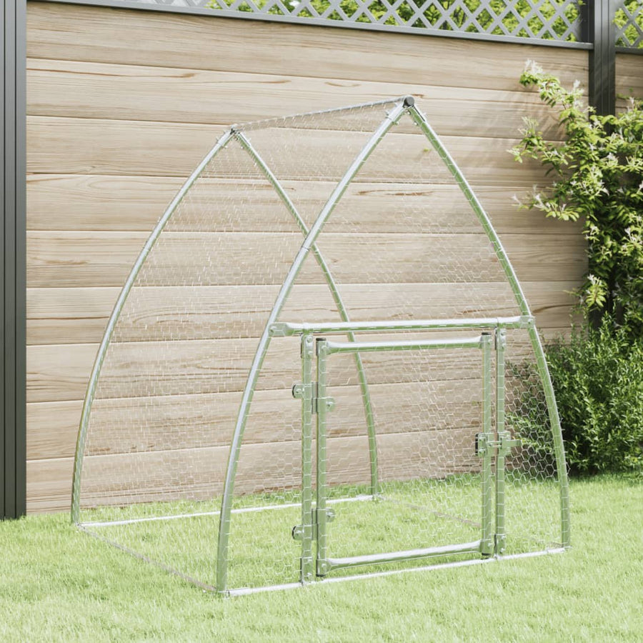 Kippenhok 100X105X120 Cm Gegalvaniseerd Staal Zilverkleurig