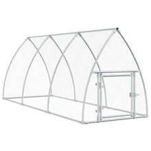 Kippenhok 300X105X120 Cm Gegalvaniseerd Staal Zilverkleurig