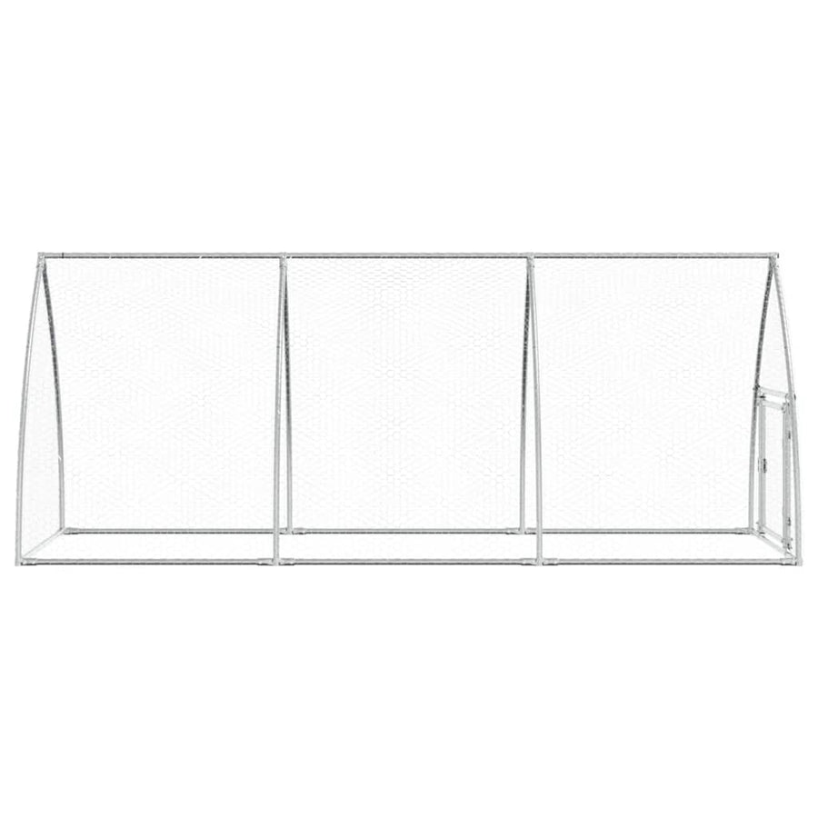 Kippenhok 300X105X120 Cm Gegalvaniseerd Staal Zilverkleurig