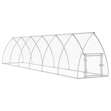 Kippenhok 600X105X120 Cm Gegalvaniseerd Staal Zilverkleurig